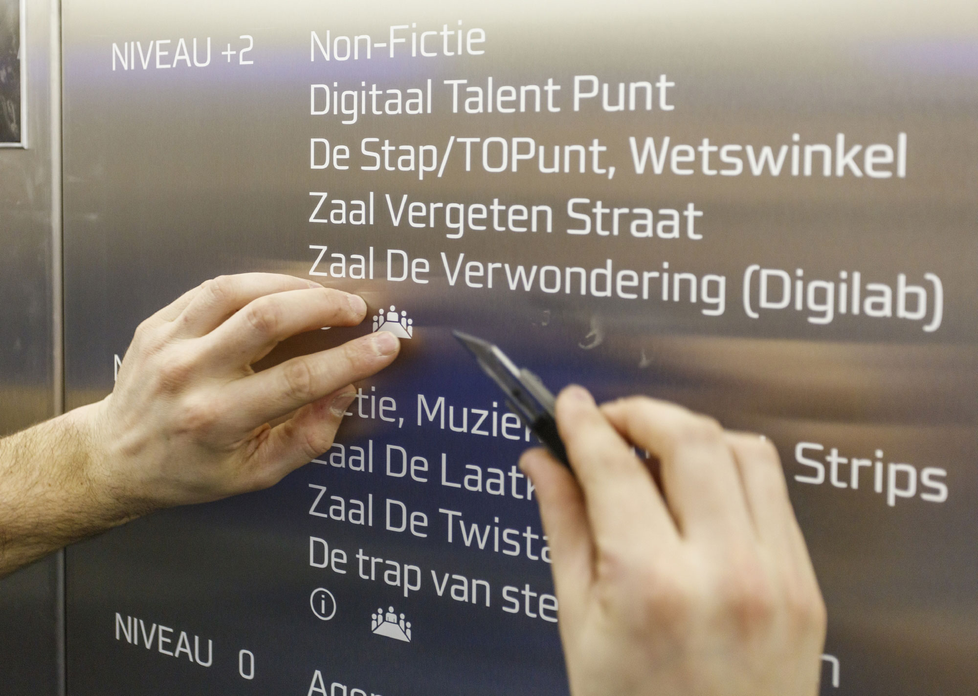 De Krook wayfinding en indoor signalisatie