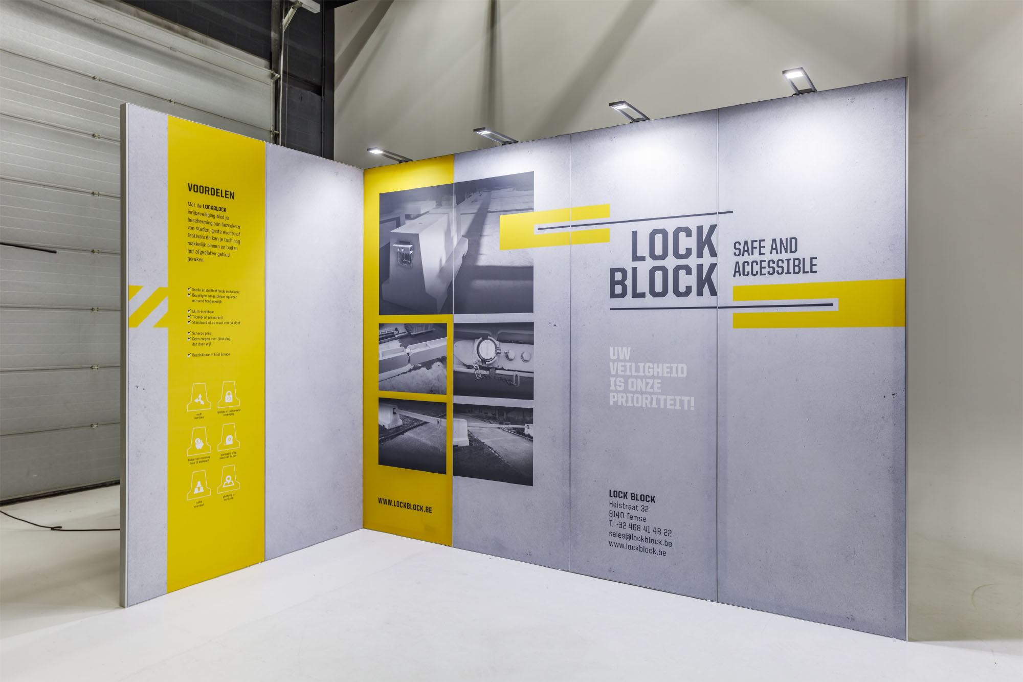 Lock Block - Promotionele beurswand