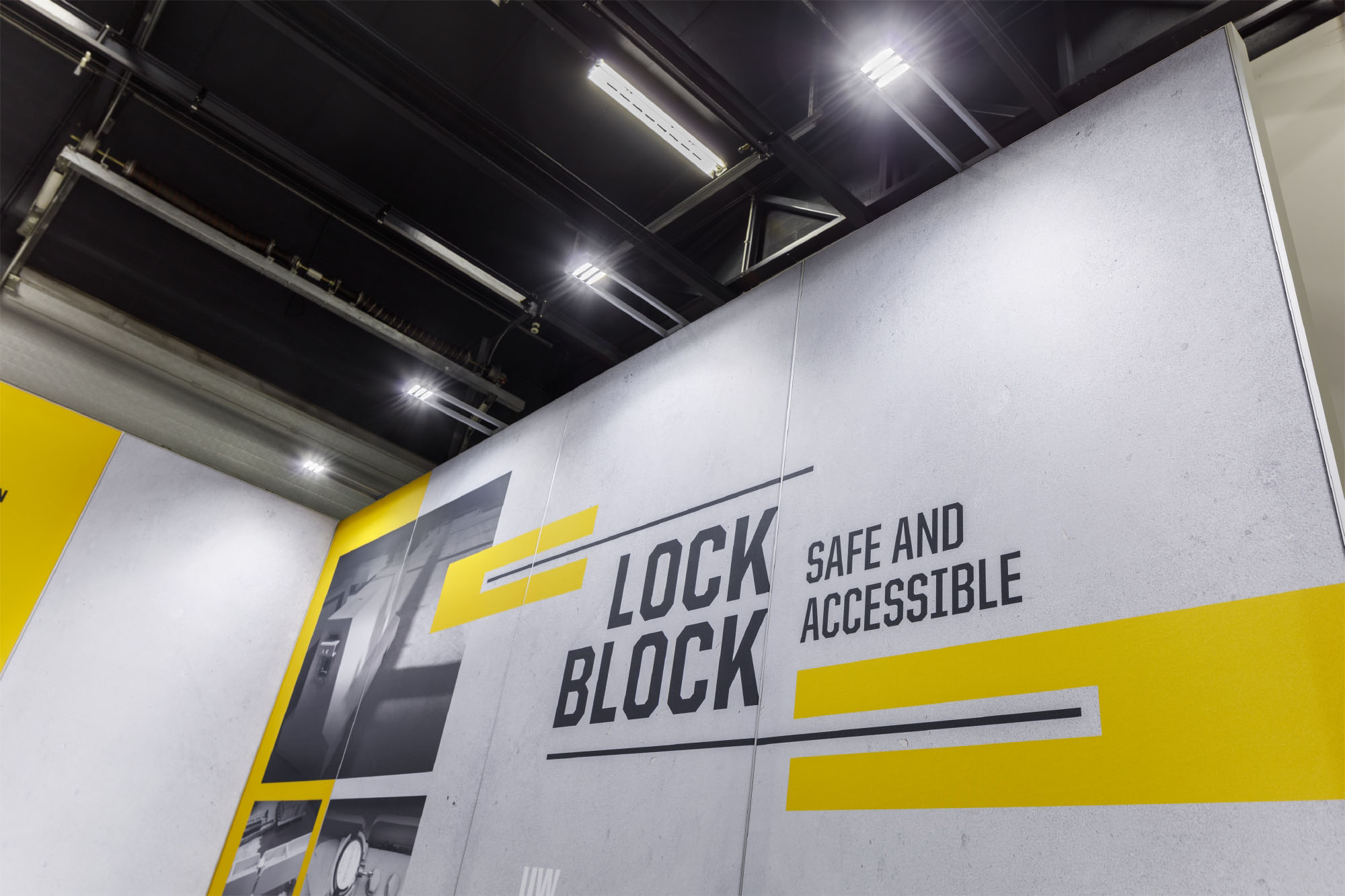 Lock Block - Promotionele beurswand