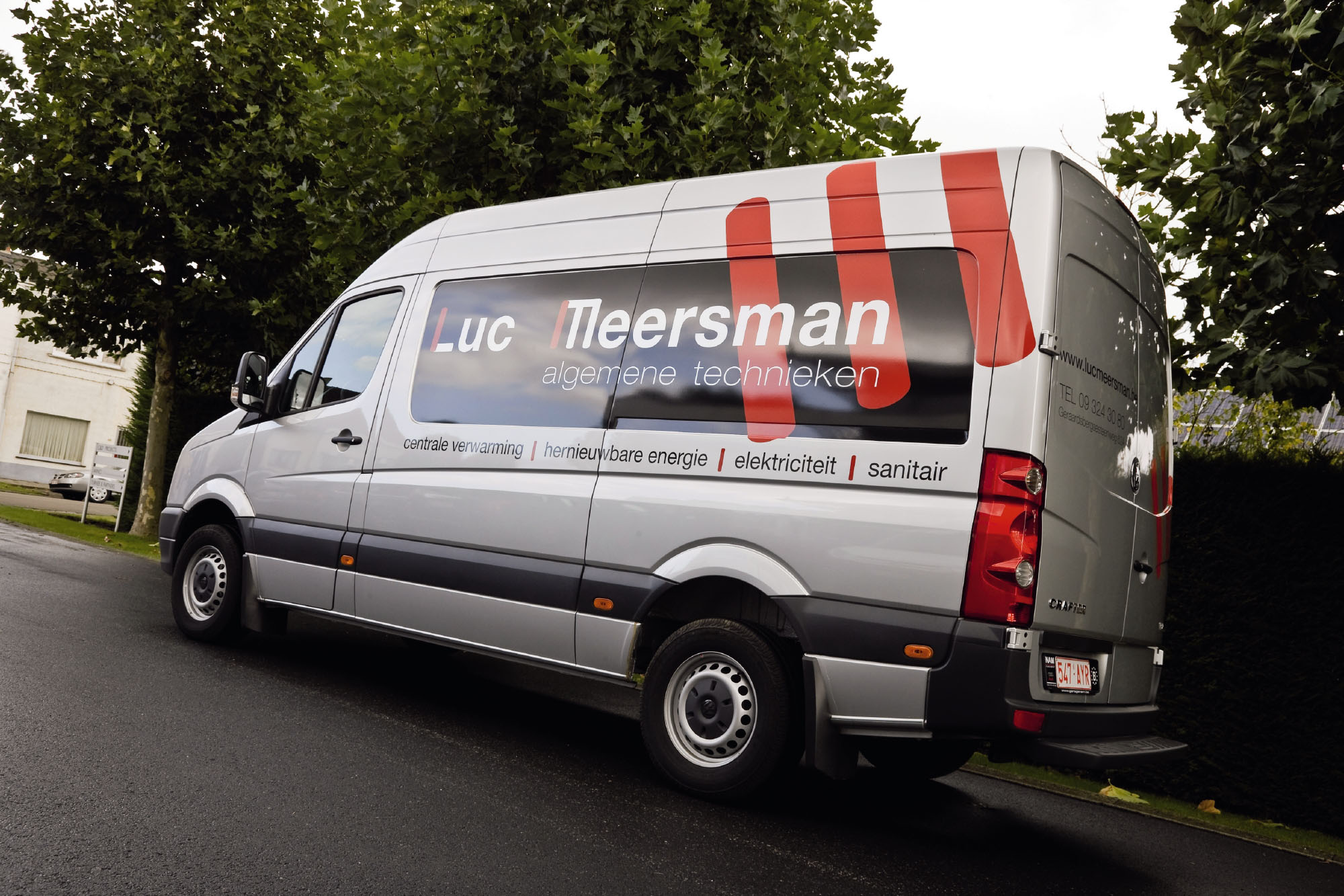 Luc Meersman - Belettering bedrijfswagens