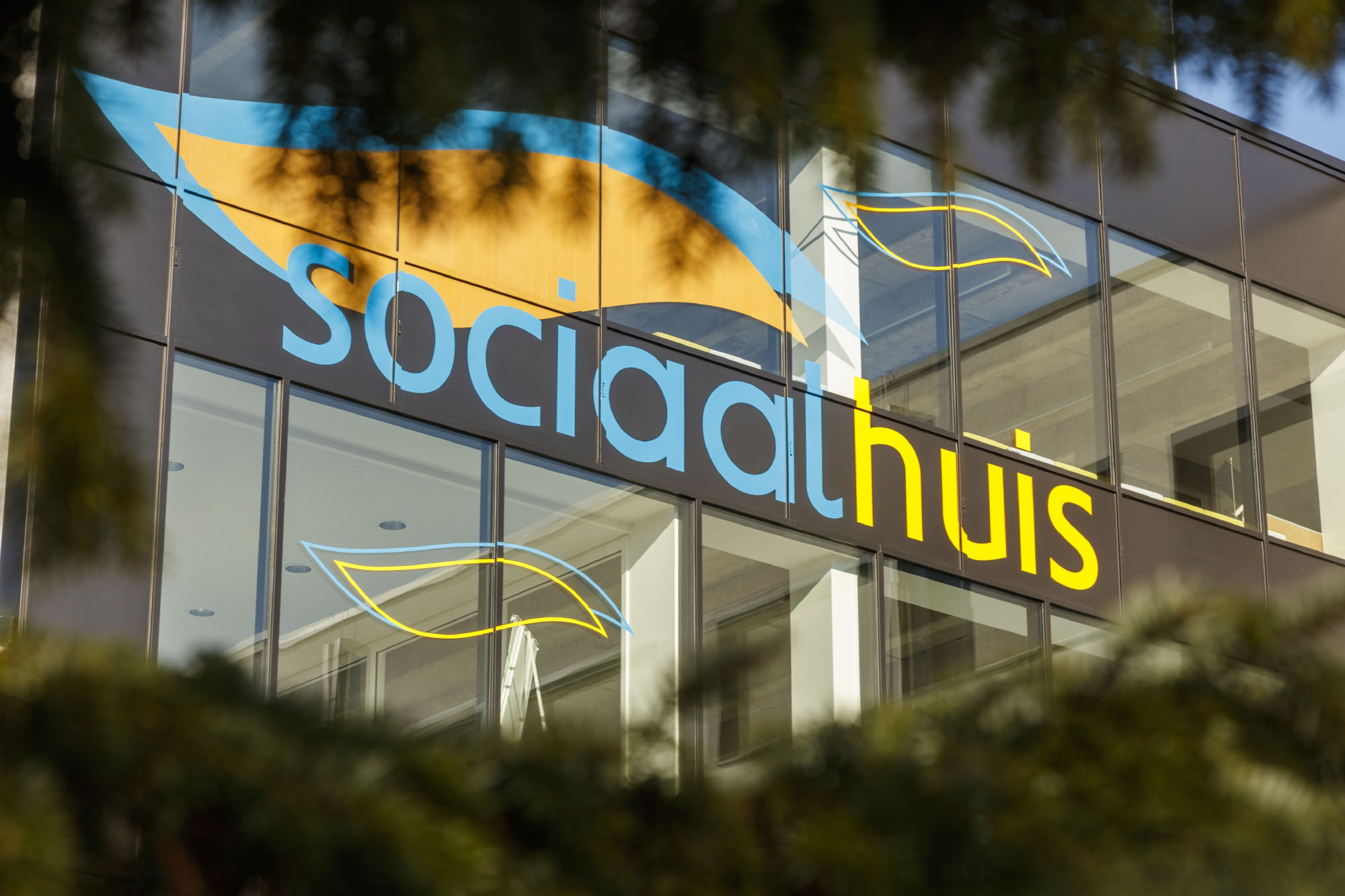 Sociaal Huis - Outdoor signalisatie