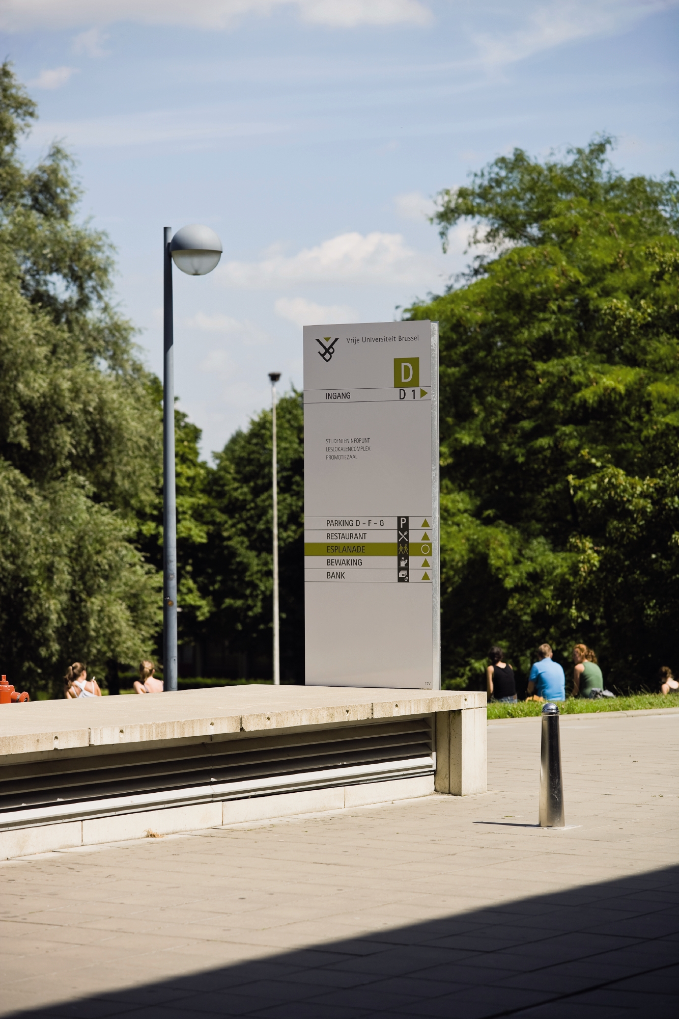 VUB Wayfinding voor Vrije Universiteit Brussel