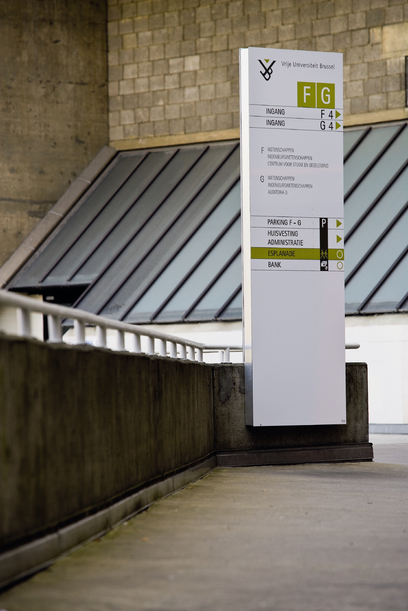 VUB Wayfinding voor Vrije Universiteit Brussel