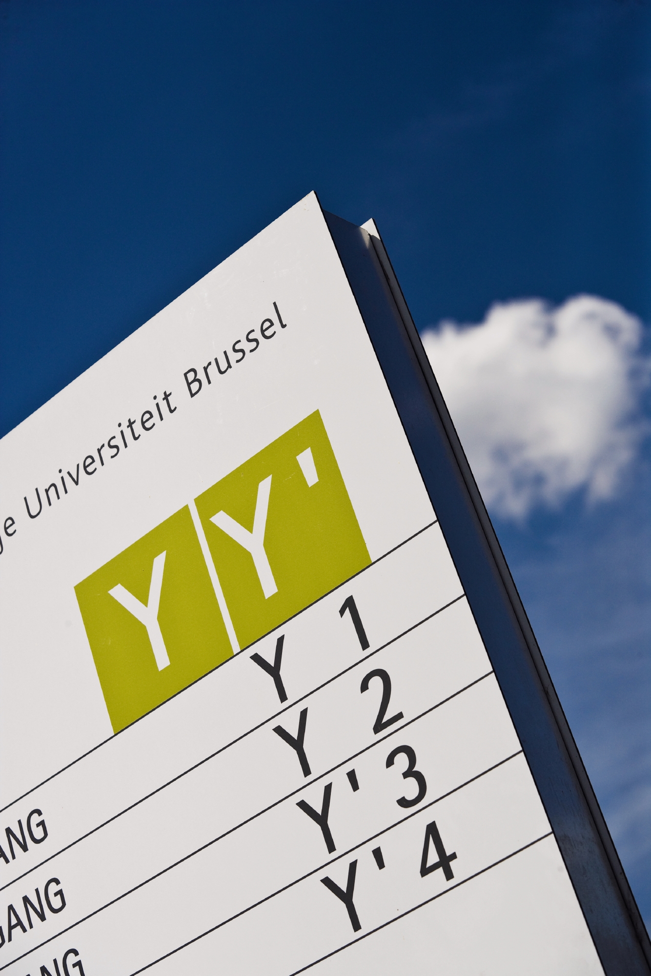 VUB Wayfinding voor Vrije Universiteit Brussel