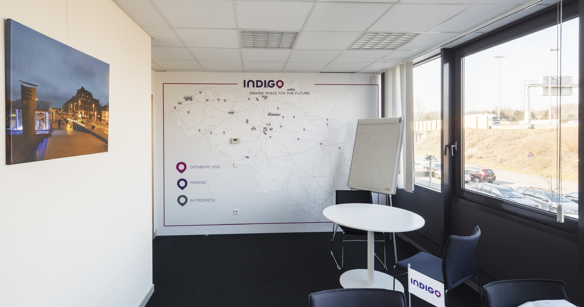 kantoor inrichting grafische toepassingen indigo