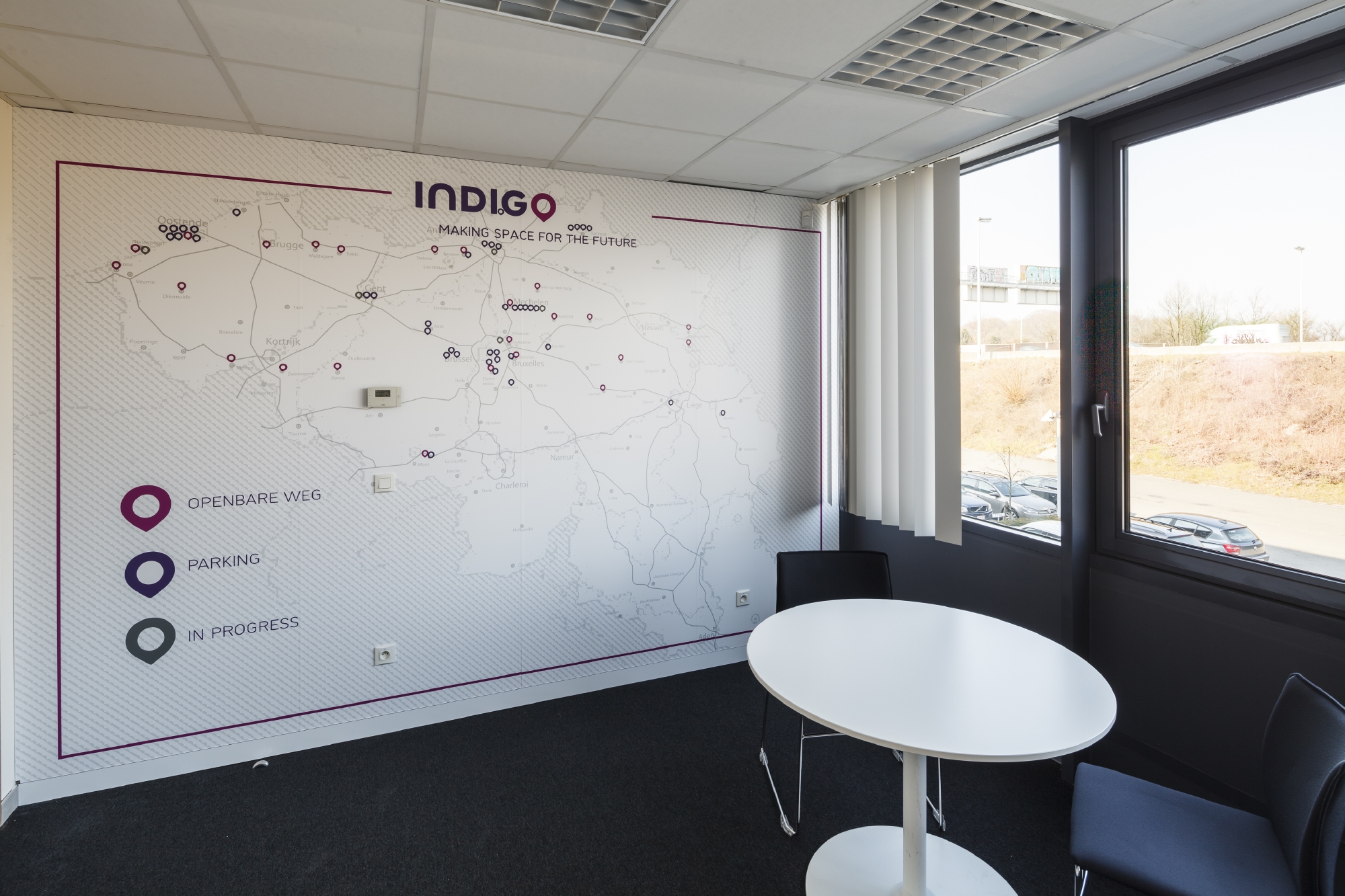 kantoor inrichting grafische toepassingen indigo