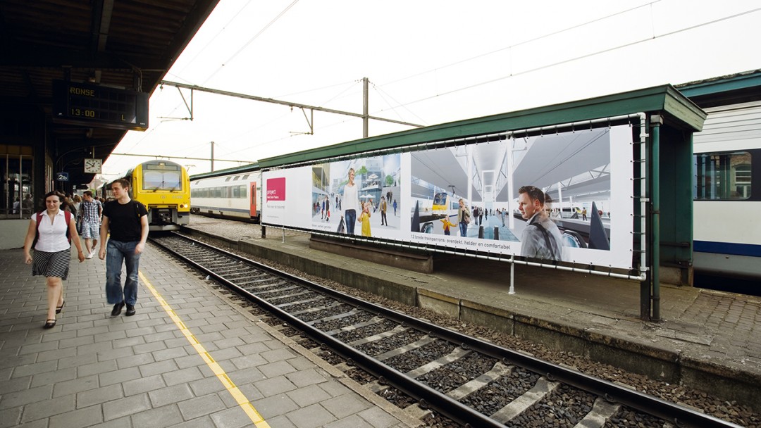 peron signalisatie station Gent-Sint-Pieters