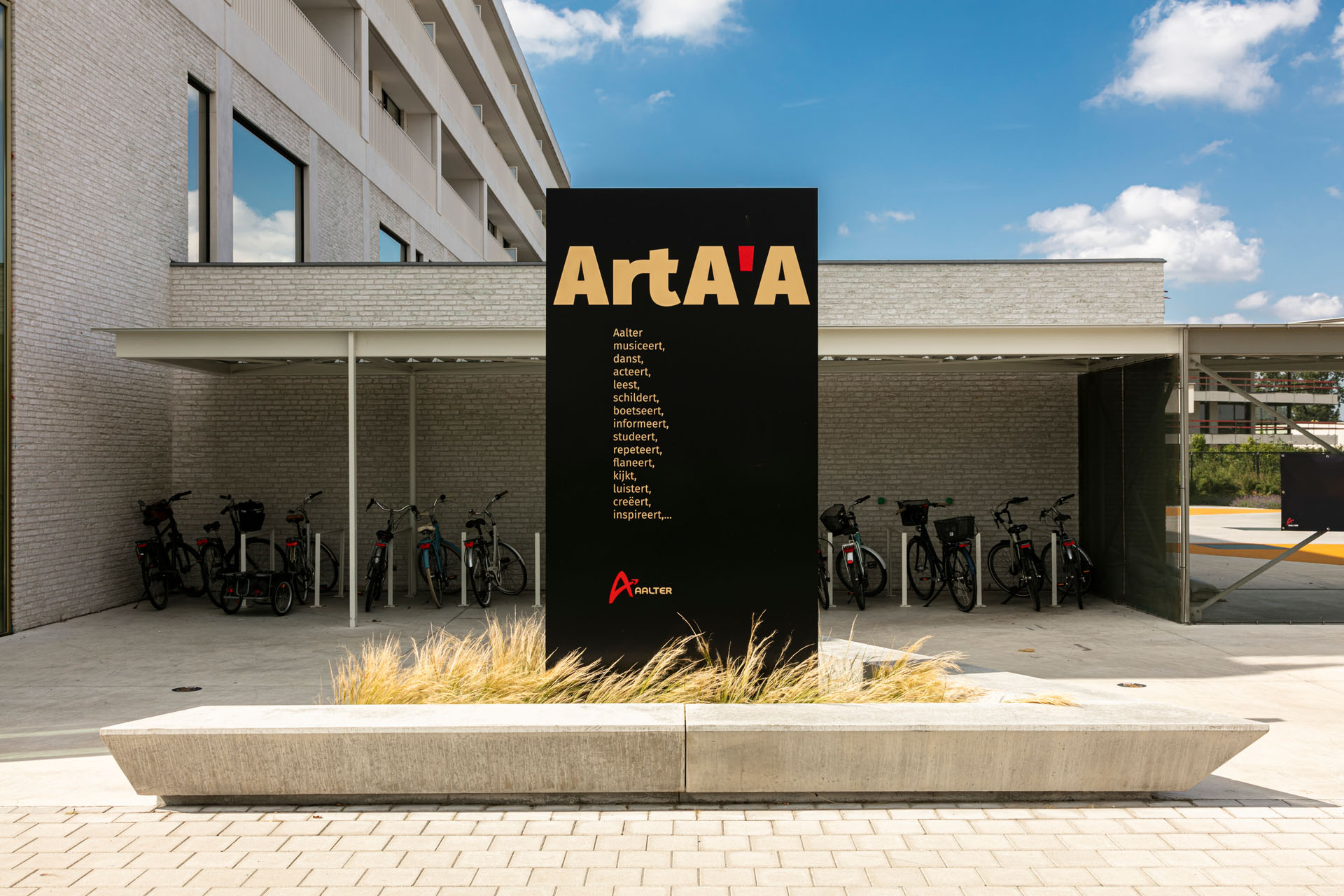 Kuntencentrum ArtA'A - outdoor signalisatie