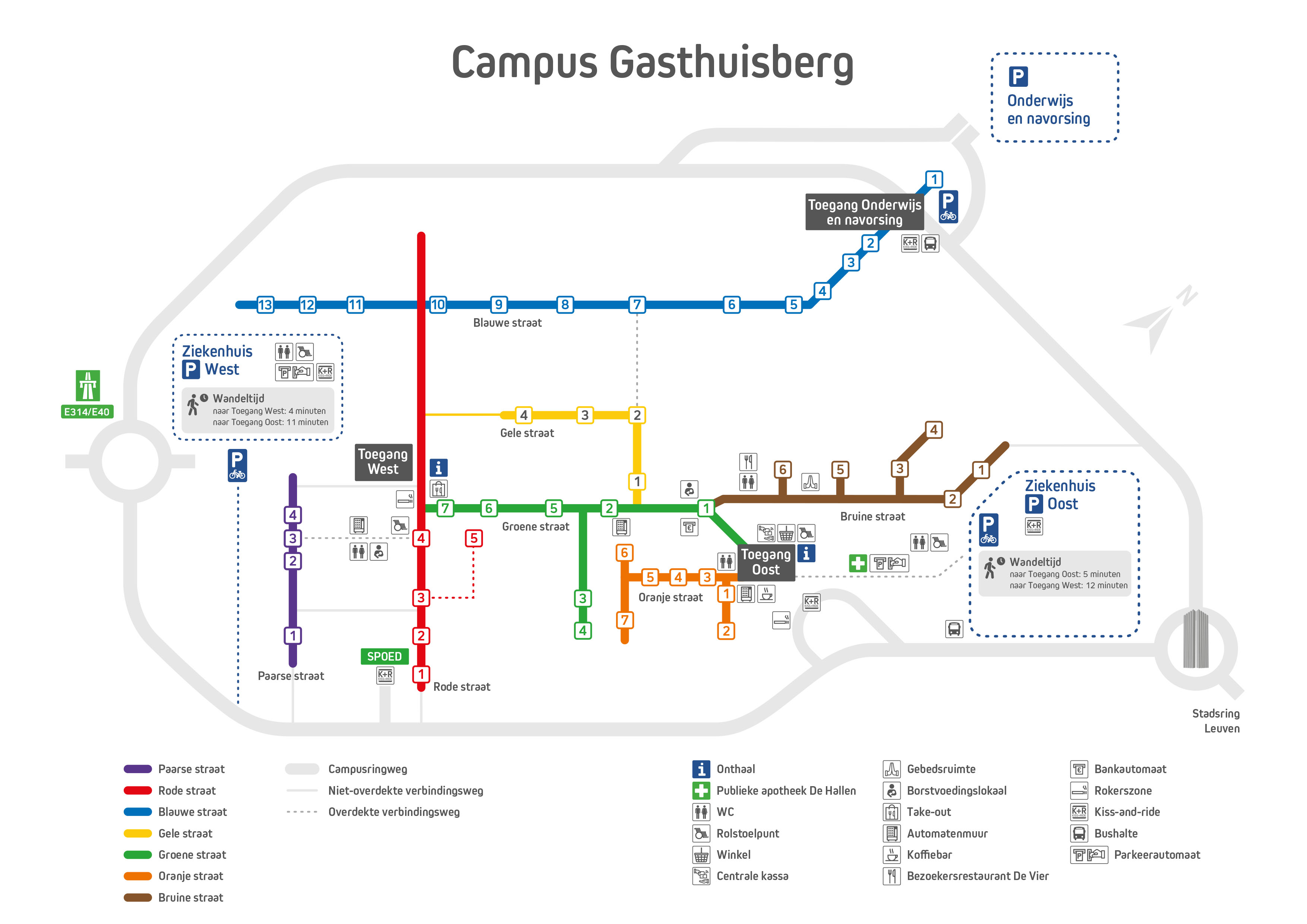 UZ Leuven - Campusplan
